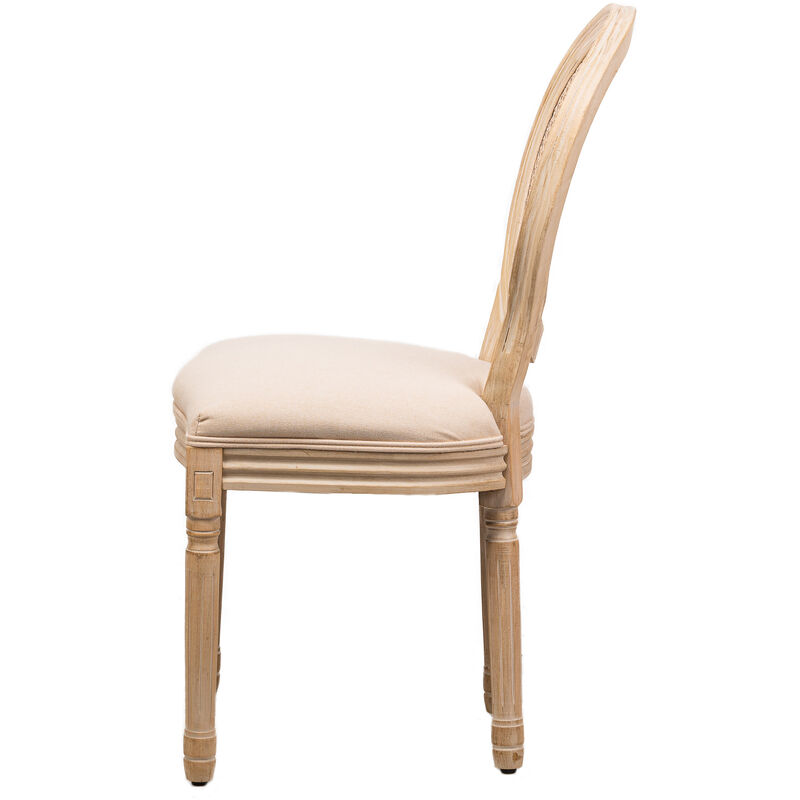 Chaise haute en bois et cannage en bois FSC®