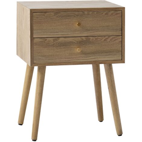 Nordlys - Table de Chevet Nuit Appoint Naturel en Bois (1/5)