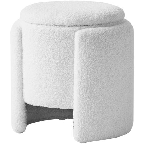 Nordlys – Pouf scandinave 40x40x42 cm – Mousse polyuréthane 26 kg/m³ – Tissu 100% polyester certifié OEKO-TEX – Capacité 120 kg