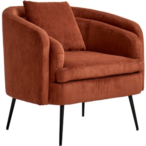Nordlys - Fauteuil de Salon Design Scandinave Pieds Metal (1/5)