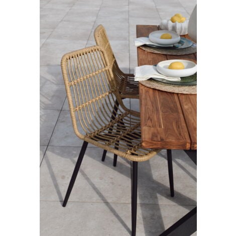 Nordlys - Lot de 4 Chaises Pieds Metal
