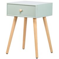 Nordlys - Table de Chevet Nuit Appoint Scandinave en Bois Tiroir