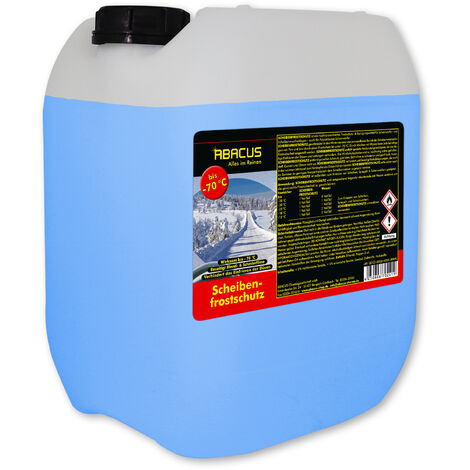 Scheibenfrostschutz bis -70 °C, Scheibenfrostschutz Konzentrat,  Frostschutzmittel Scheibenwaschanlage – ABACUS Scheibenfrostschutz  Konzentrat 5 Liter (1225.5)