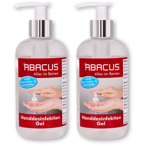 ABACUS 2x 300 ml Handdesinfektion Gel - Handdesinfektion