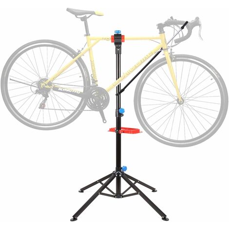 Supporto Cavalletto per Bicicletta Supporto da Montaggio per Biciclette Stabile Girevole in 360° Bike Stand Bike Cycle Manutenzione della bicicletta Supporto per riparazione regolabile 103-154 cm 