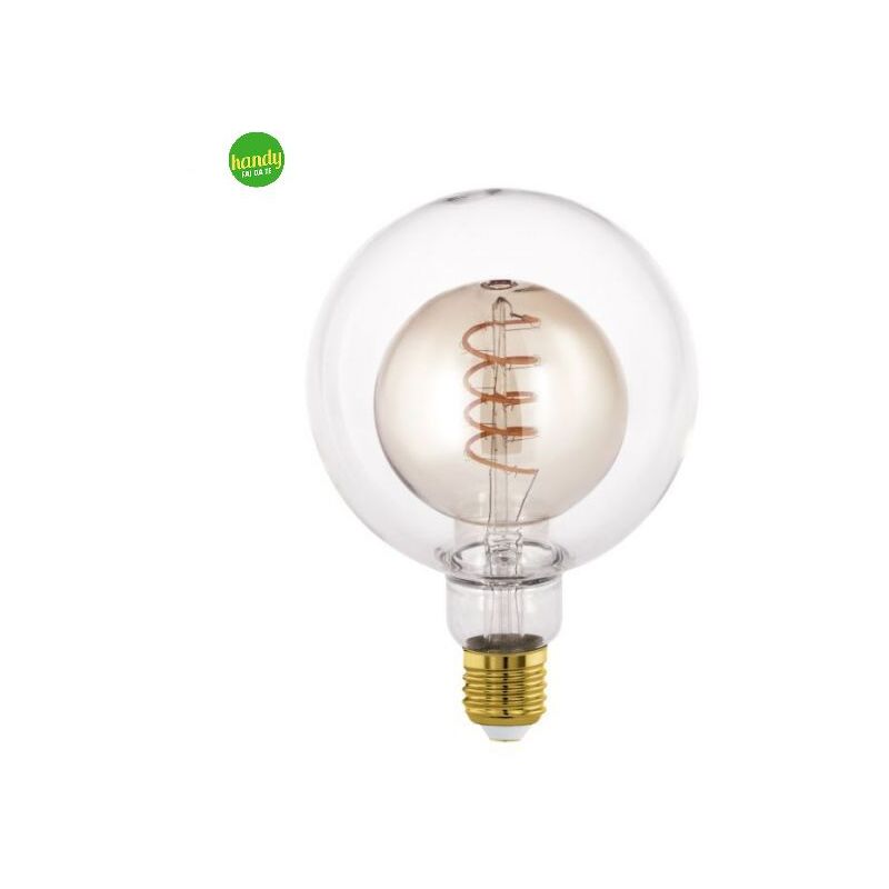 Lampadina Vintage Eglo E27 4W 2000K Ø125mm Ambra Forma G125