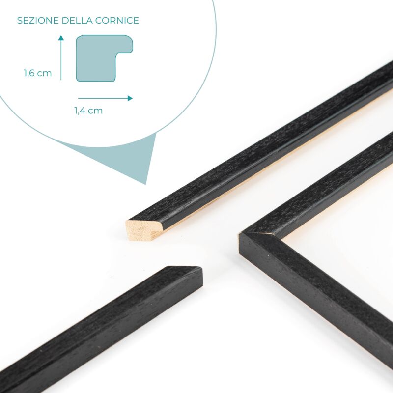 Lupia EMP567 Cornice Formato A4 (21x29,7 Cm): Colore Brunito, Prodotto Di Qualità, Semplice E Pratica