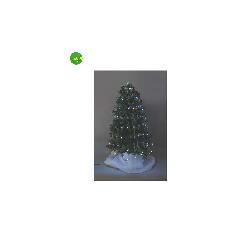 Mantello a Led per Albero di Natale 360 Luci Colore Bianco/Freddo 2,40Mt