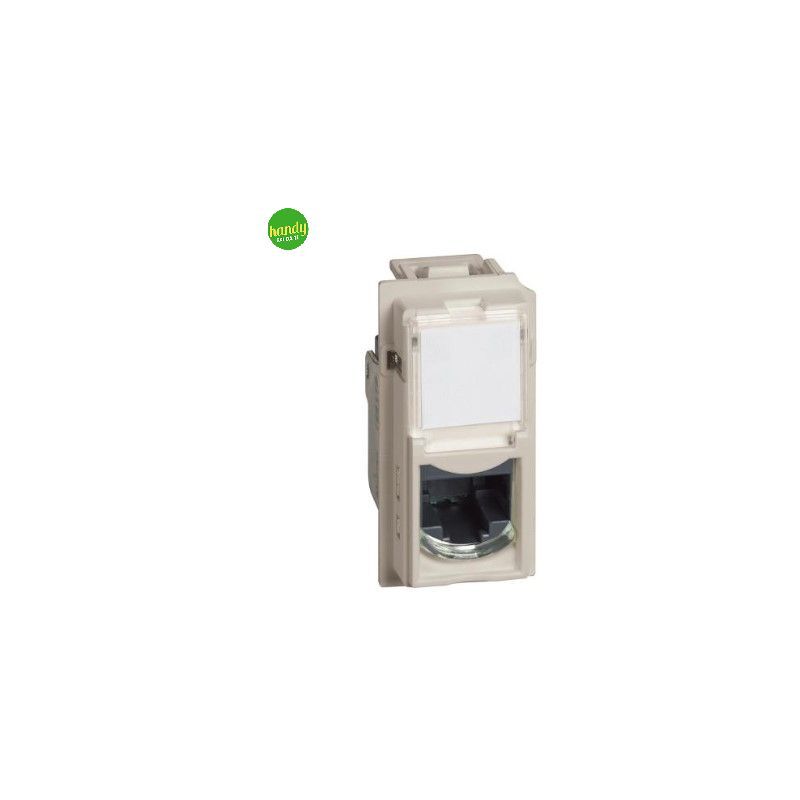 Bticino Living Now Connettore RJ45 Cat.5E Sabbia - Toolless Con Cover, Kit KM07 - 3