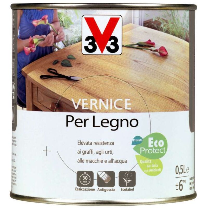 greca Piedini circolari massicci. Altezza: 6,5 cm. Finitura in vernice quercia. Varie misure. Legno massello. (Diametro 10 cms