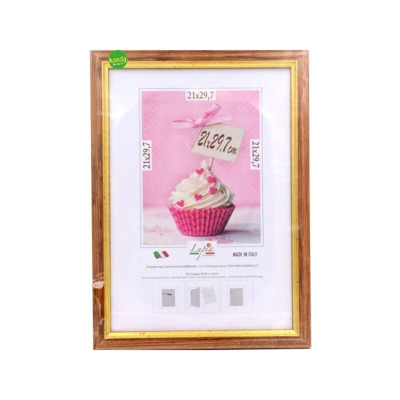 Cornice Lupia brun legno 21 x 29,7 cm
