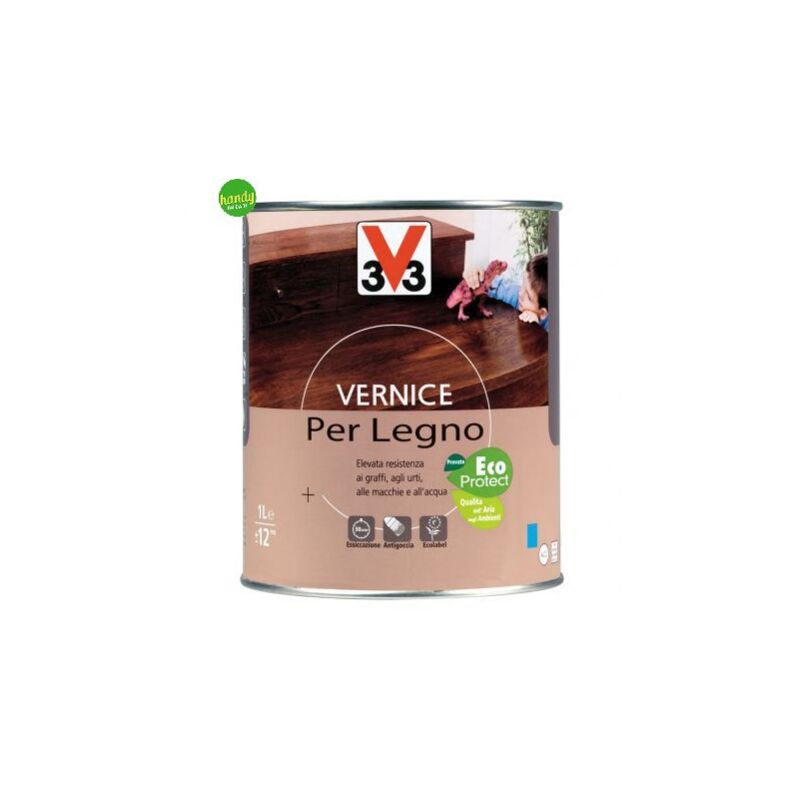 Vernice v33 legno ml.250 opaco grigio