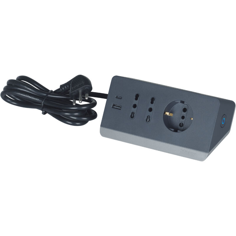 As - Schwabe Ciabatta Multipresa Schuko Per Esterno - 5 Prese