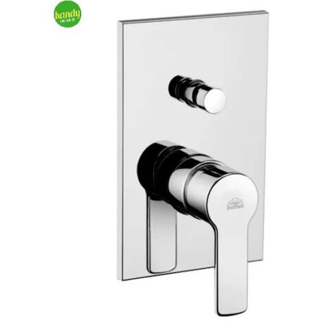 Miscelatore incasso doccia Red con deviatore in ottone cromo di