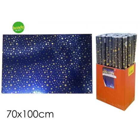 Rotolo di carta da regalo cielo stellato 70x100 cm (1pz)