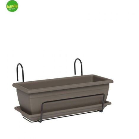 Kit vaso e gancio Teraplast 50cm sand