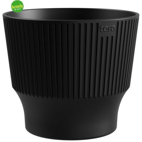 TERAPLAST Vaso In Plastica PVC Trasparente – 18x16 Cm, Per Interni Ed Esterni, Resistente E Leggero