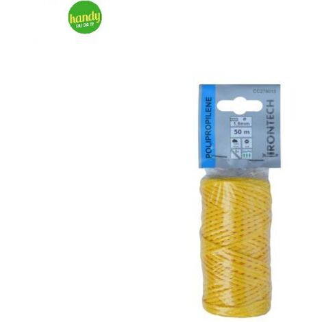 Treccia Masidef in polipropilene Ø 1,8 mm 50 mt Gialla (1/2)