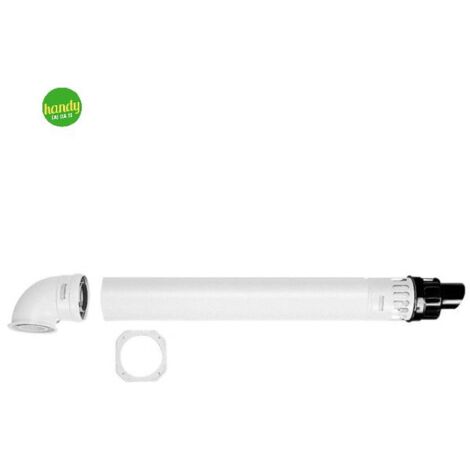 Kit scarico fumi con tubo e curva coassiale per caldaie a condesazione Ø60/100 IMMERGAS