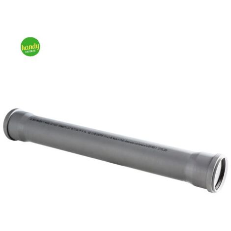 Tubo 2 bicchieri ad innesto in pp con guarnizione serie ed tech ø90 mt 0,5 WAVIN
