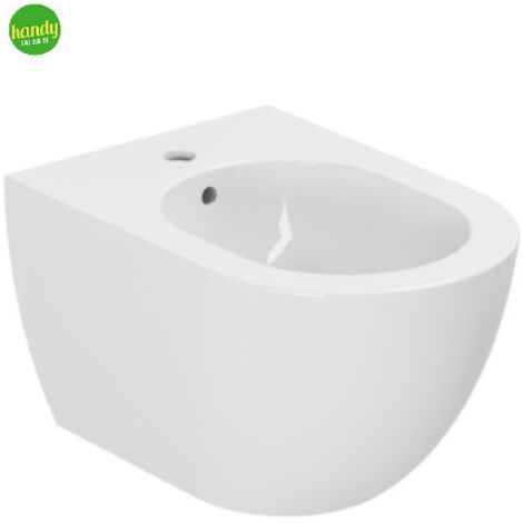 Bidet sospeso in ceramica bianca serie comoda AZZURRA (1/3)