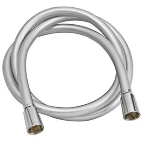 Flessibile doccia in pvc cromato con doppio attacco conico modello silver cm 150 AMBRA BATHROOM (1/2)