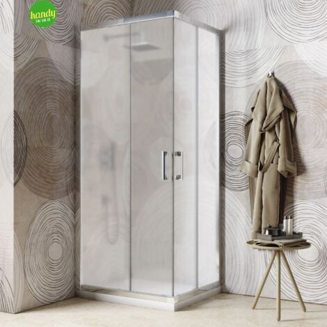 Lato doccia telescopico Tevere Silqua by Mobo satinato spess. 4mm h 190 x 100/120 cm
