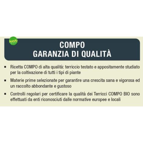 TERRICCIO UNIVERSALE COMPO BIO 2,5 LT PIANTE FIORI ORTO AROMATICHE (1/5)