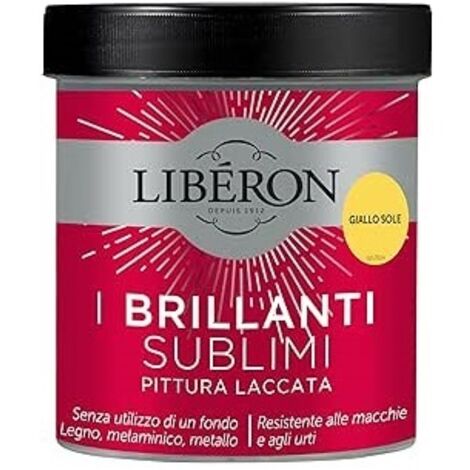 Pittura Laccata Liberon I Brillanti SuBlimi 500ml Giallo Sole