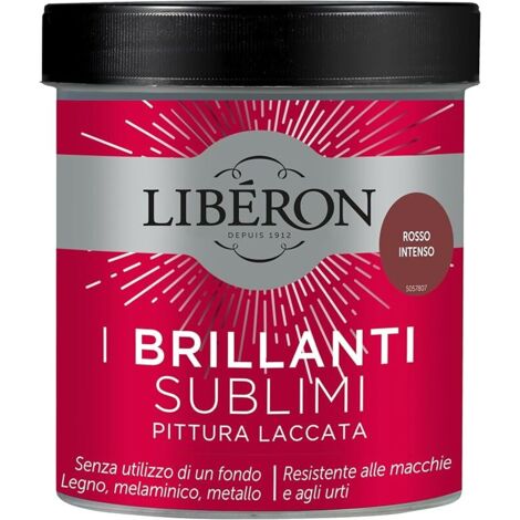 Pittura Laccata Liberon I Brillanti SuBlimi 500ml Rosso Intenso