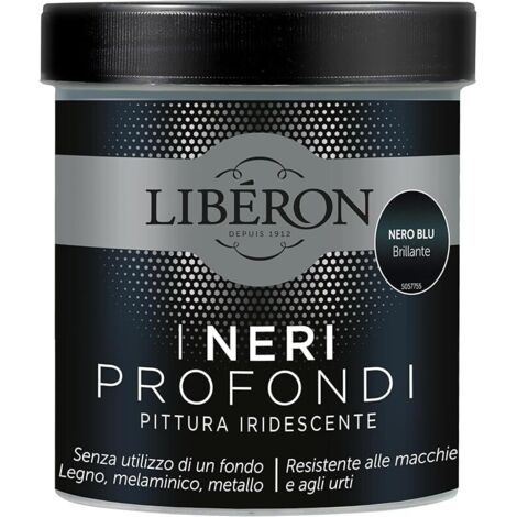 Pittura Iridescente Liberon I Neri Profondi 500ml Nero Blu Brillante (1/3)