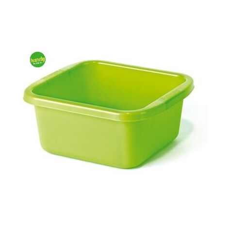 Bacinella Quadrata Vulcano - 34x34 Cm, Bianca, Plastica Resistente Con Manici