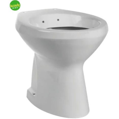 Vaso-bidet a terra in ceramica bianca serie elite Handyfaidate