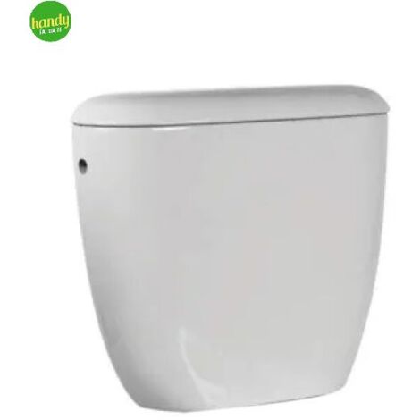 Vaso wc a terra e cassetta monoblocco in ceramica bianca serie elite cassetta