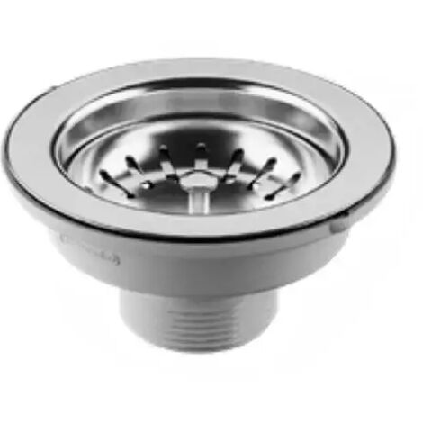Piletta di scarico basket per lavello in acciaio inox modello hook eco conicestello,vite e maniglia in plastica ø1"1/2 BONOMINI