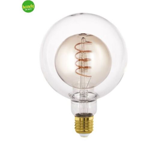 Lampadina Vintage Eglo E27 4W 2000K Ø125mm Ambra Forma G125