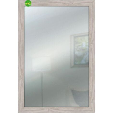 Specchio Da Parete Shabby Chic 38x121cm Beige Avorio - In Vero Vetro Con Cornice Legno Per Casa - Foto 12