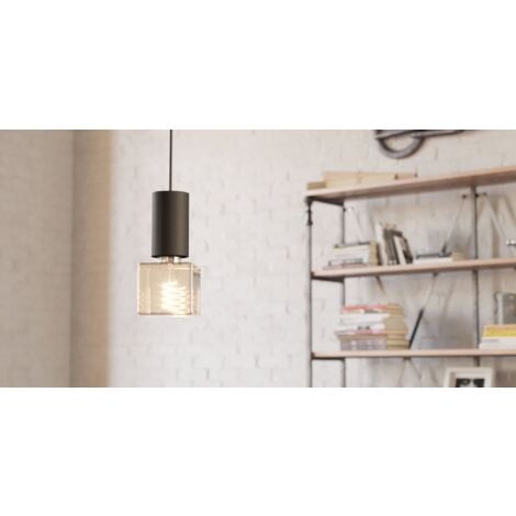 Lampadina Vintage Eglo E27 4W 1600K Ø95mm Ambra Forma Cube