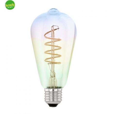Lampadina Vintage Eglo E27 4W 2000K Ø64mm Iridescente Forma ST64