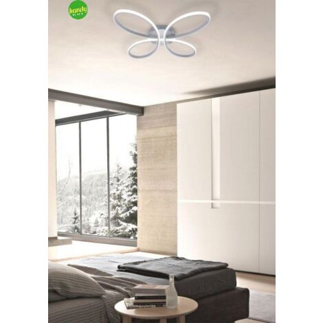 Plafoniera Farfalla Novecento Silver 38W