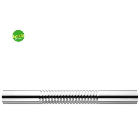 Tubo canotto dritto flessibile per scarico wc in ottone cromato Ambra Water