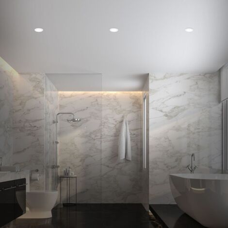 Set 3 Faretti Incasso Bagno LED RGBW Con Telecomando - Luci Colorate E Bianco Caldo IP44 Per Atmosfere Uniche - Foto 4