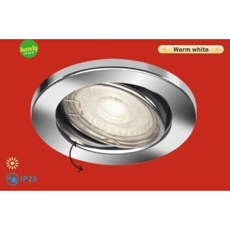 BRILONER Faretto Orientabile Da Incasso GU10 3W LED – Nickel Satinato 8x8x10 Cm