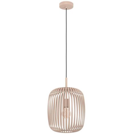 Lampadario A Sospensione Minimal Romazzina Acciaio Sabbia 1 Luce E27