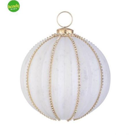 Sfera in Vetro Ballsy Bizzotto Bianco Opaco Ø 85mm