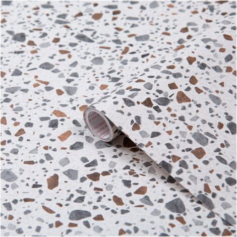 d-c-fix Pellicola Adesiva per mobili Terrazzo pietra PVC plastica vinile impermeabile decorativa per cucina, armadio, porta carta rivestimento 45 cm x 2 m (1/5)