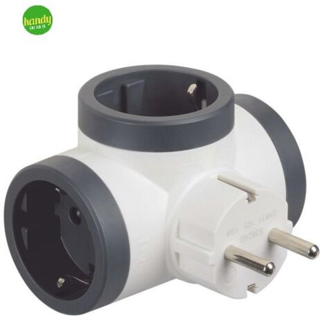 Adattatore Bticino tris presa std tedesco bianco