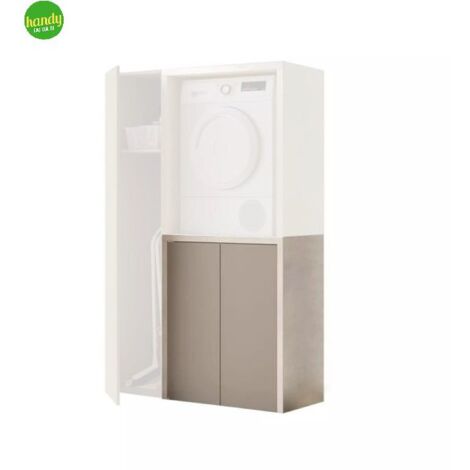 Porta lavatrice/asciugatrice con ante Savini pietra tortora