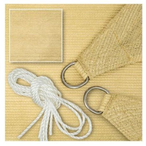 Sunal Tenda Parasole Triangolare 4x4x5,7 M – Poliestere Impermeabile Con Kit Fissaggio, Corde E Anelli In Acciaio, Per Balconi E Giardini, Grigio