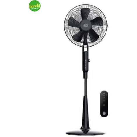Ventilatore a piantana  DCG 5 pale 45W+telecomando+antizanzare nero (1/3)